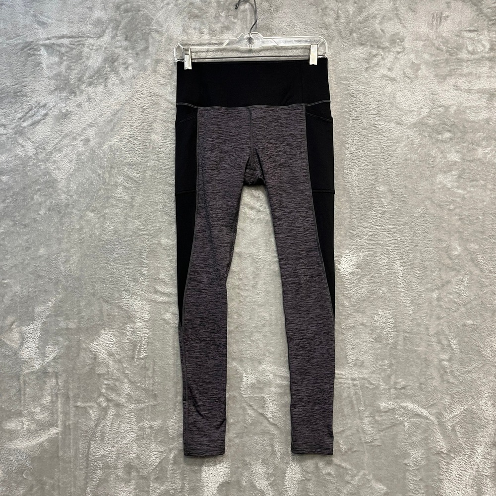 DSG Leggings Womens Small Purple Space Dye High Rise Side Pockets Athletic